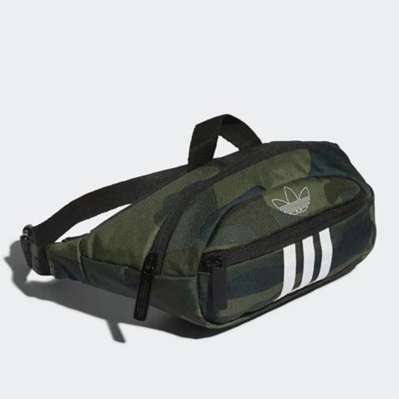 🎉 HP 🎉 🆕 adidas National 3 Stripes Waist Pack Camo - Picture 3 of 16
